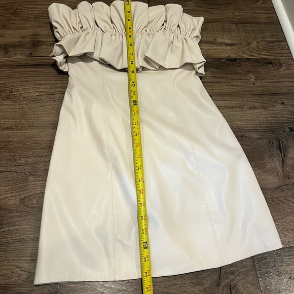 DO+BE Beige Ruffle Mini Dress - Picture 11 of 16